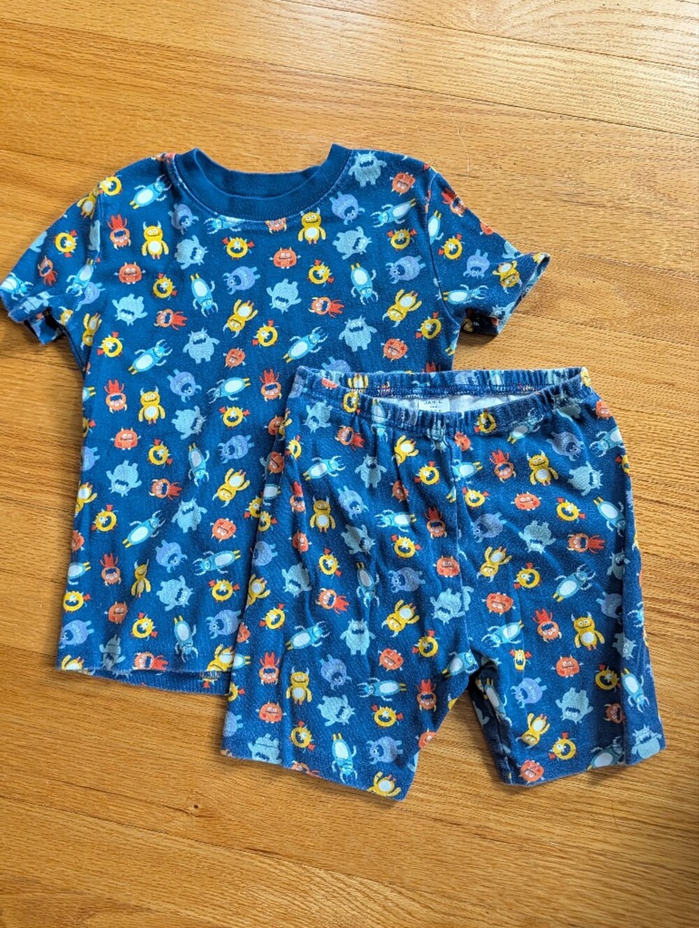 Janie And Jack Monster Print Pajama Set - (Kids' Size 8)